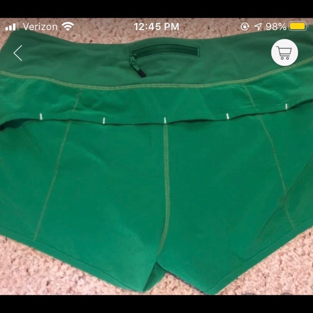 ISO TURF GREEN LULULEMON RUN SPEED SHORTS UNICORN 🦄
